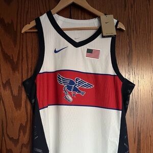Nike SB Team USA Olympic Skateboarding Jersey Skate Size M FD6335-100 New Rare